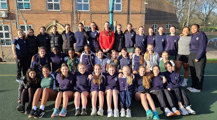 England Futures Player Molly Hole Delivers Inspirational Netball Masterclass